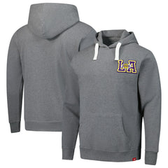 Los Angeles Lakers Sportiqe Unisex Varsity Collection Blake Pullover Hoodie - Heather Gray cheap
