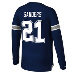 Deion Sanders Dallas Cowboys Retired Player Name & Number Long Sleeve Top - Navy discount