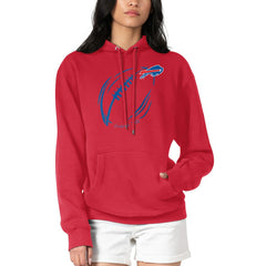 Buffalo Bills G-III 4Her by Carl Banks Women's Football Logo Fleece Tri-Blend Pullover Hoodie - Red sale