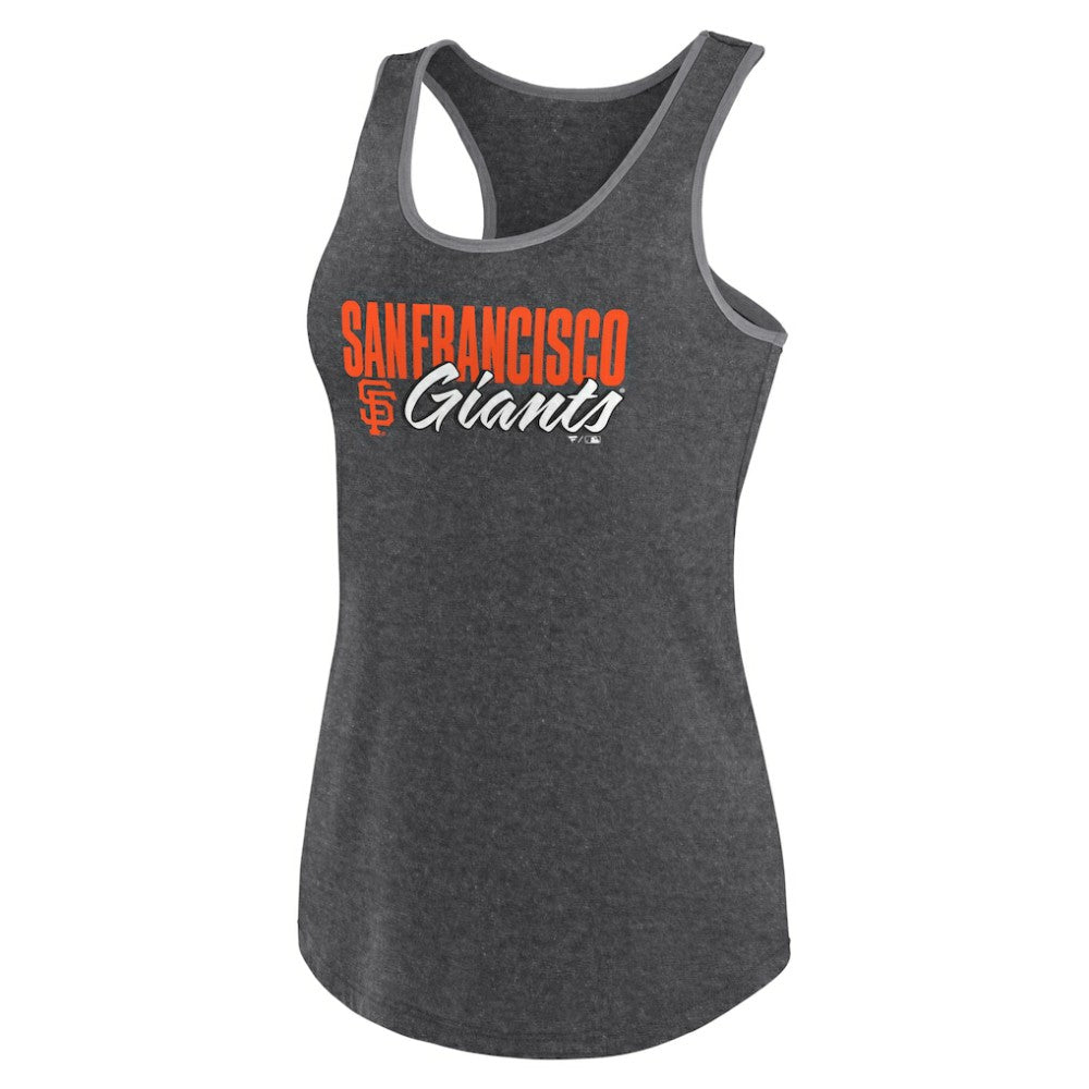 San Francisco Giants Profile Women's Plus Size Racerback Tank Top - Black