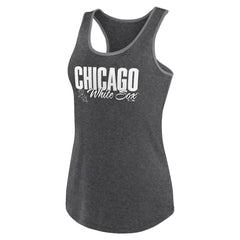 Chicago White Sox Profile Women's Plus Size Racerback Tank Top - Black