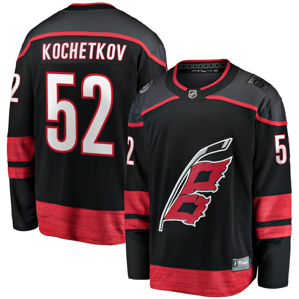 Pyotr Kochetkov Carolina Hurricanes Fanatics Home Premier Breakaway Player Jersey Black
