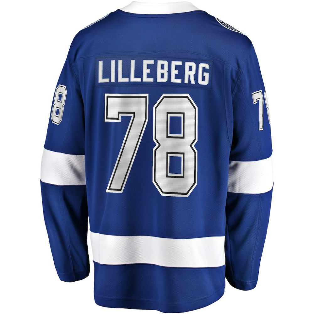 Emil Lilleberg Tampa Bay Lightning Fanatics Home Premier Breakaway Player Jersey Blue
