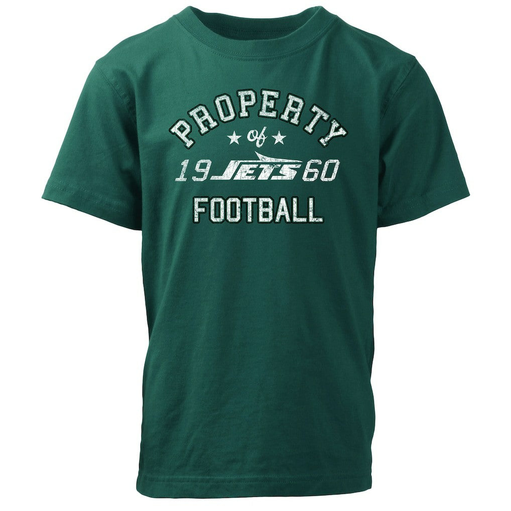 New York Jets Wes & Willy Youth Property Of T-Shirt - Green for sale