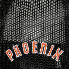 Phoenix Suns Hardwood Classics Blocker Foam Front Trucker Snapback Hat - White | Mitchell & Ness for sale