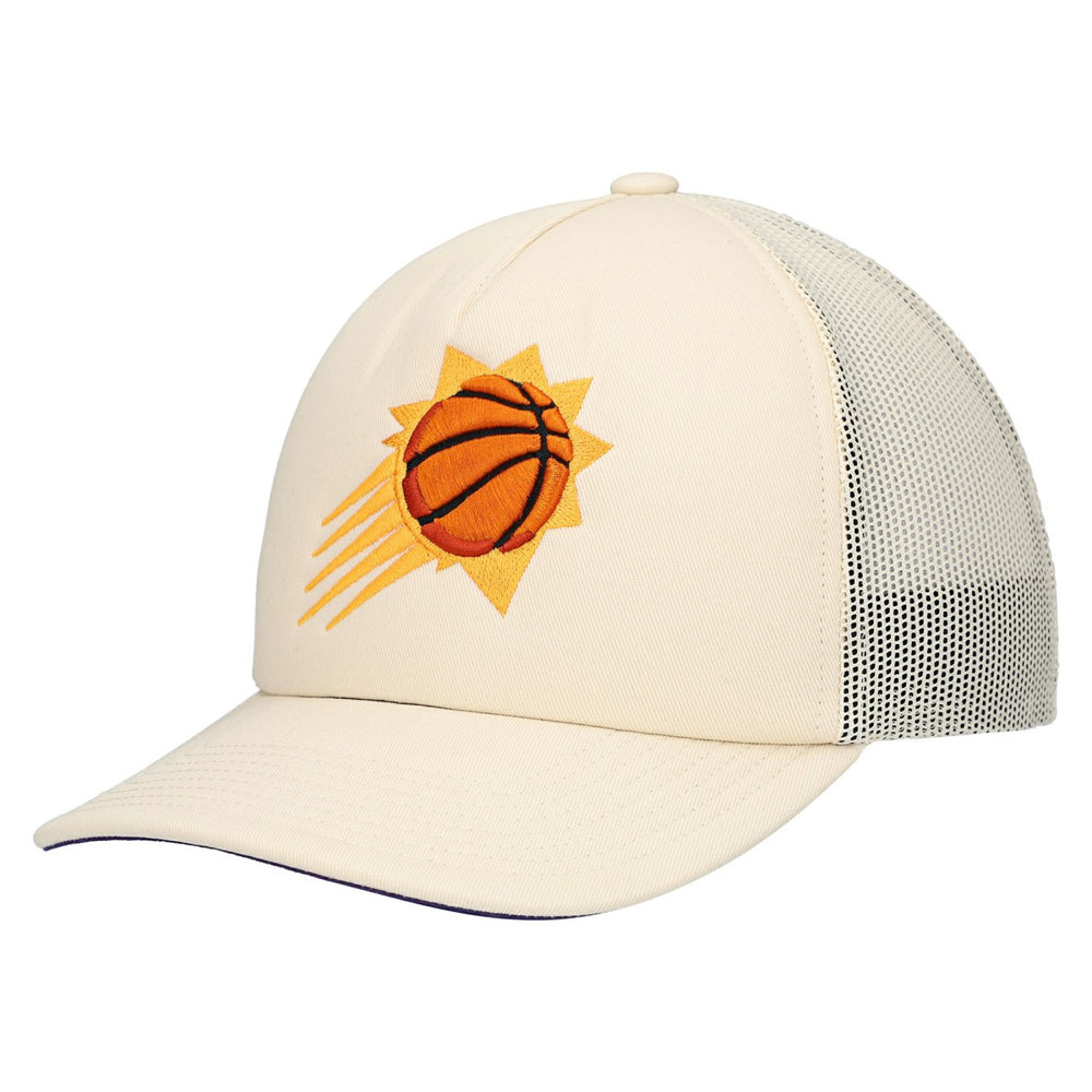 Phoenix Suns Trucker Adjustable Hat - Cream | Mitchell & Ness sale
