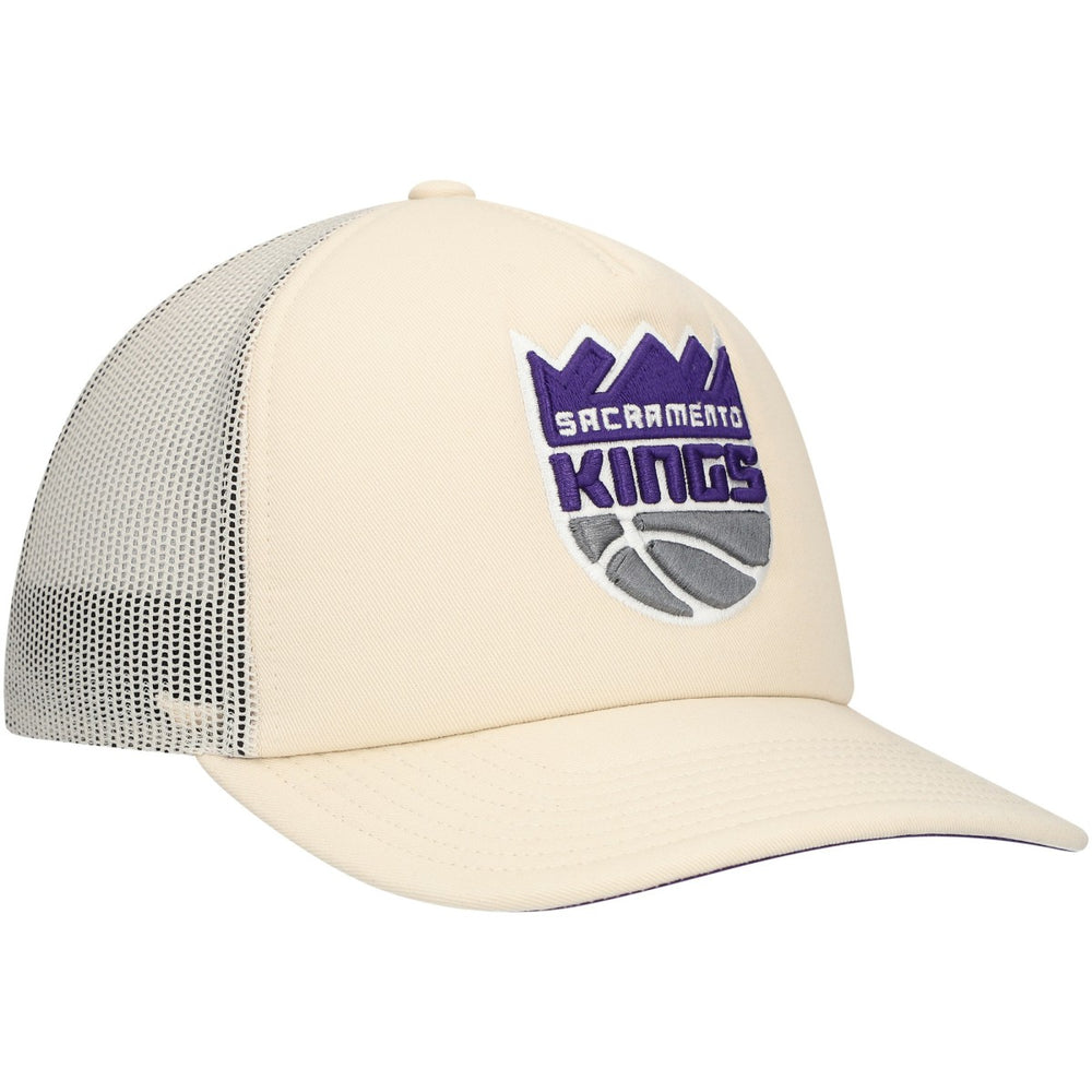 Sacramento Kings Trucker Adjustable Hat - Cream | Mitchell & Ness cheap