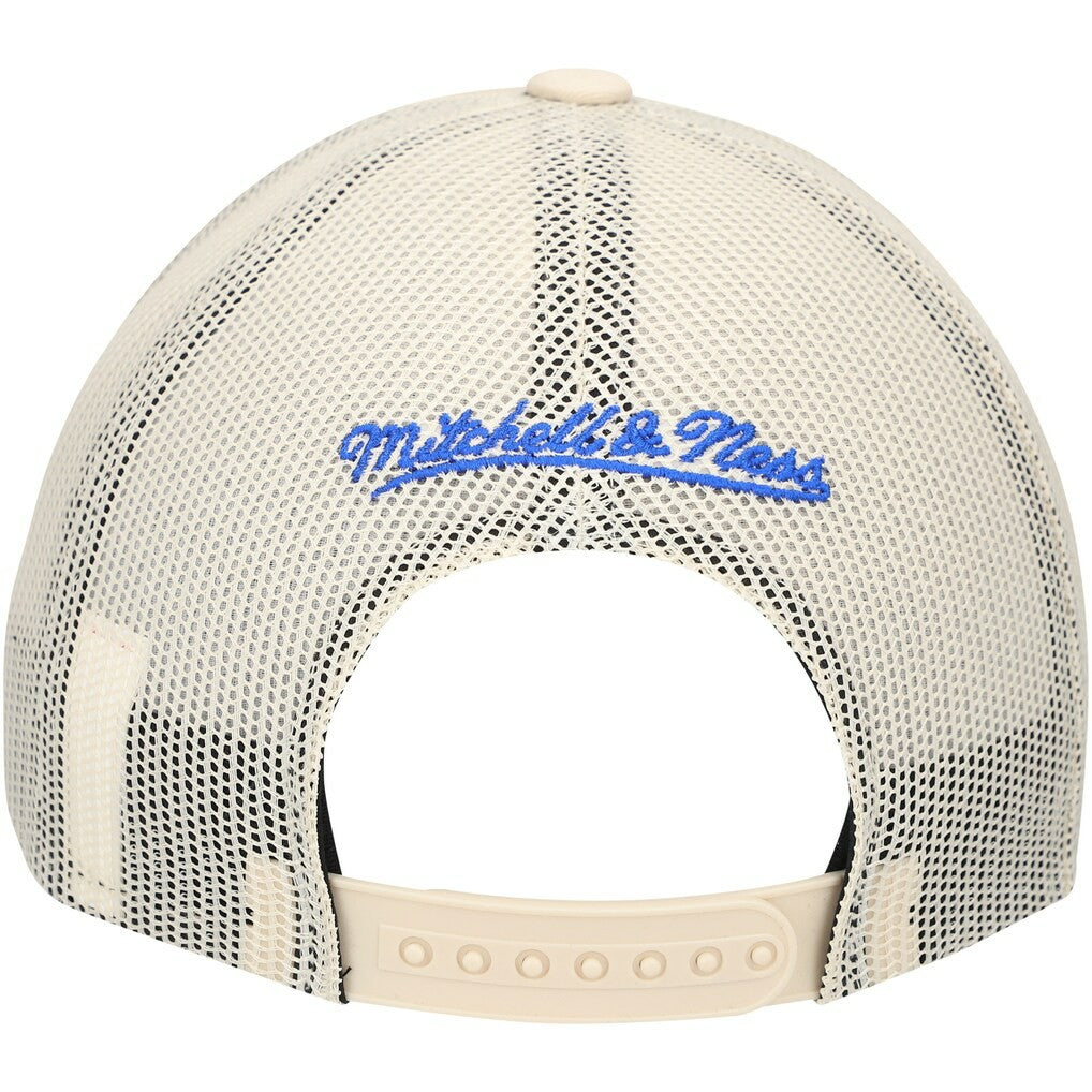 Dallas Mavericks Trucker Adjustable Hat sale - Cream | Mitchell & Ness on sale