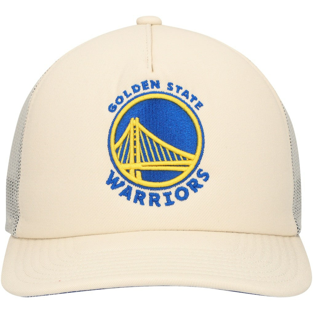 Golden State Warriors Trucker Adjustable Hat sale - Cream | Mitchell & Ness on sale