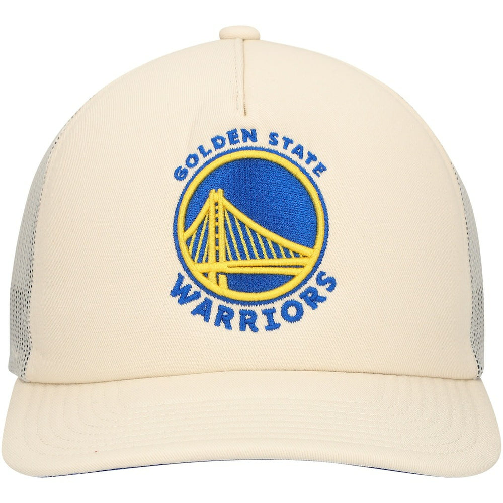 Golden State Warriors Trucker Adjustable Hat sale - Cream | Mitchell & Ness on sale