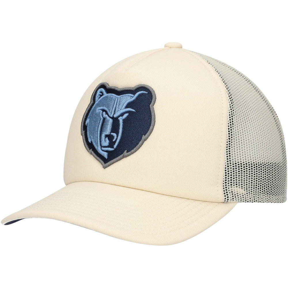 Memphis Grizzlies Trucker Adjustable Hat - Cream | Mitchell & Ness on sale