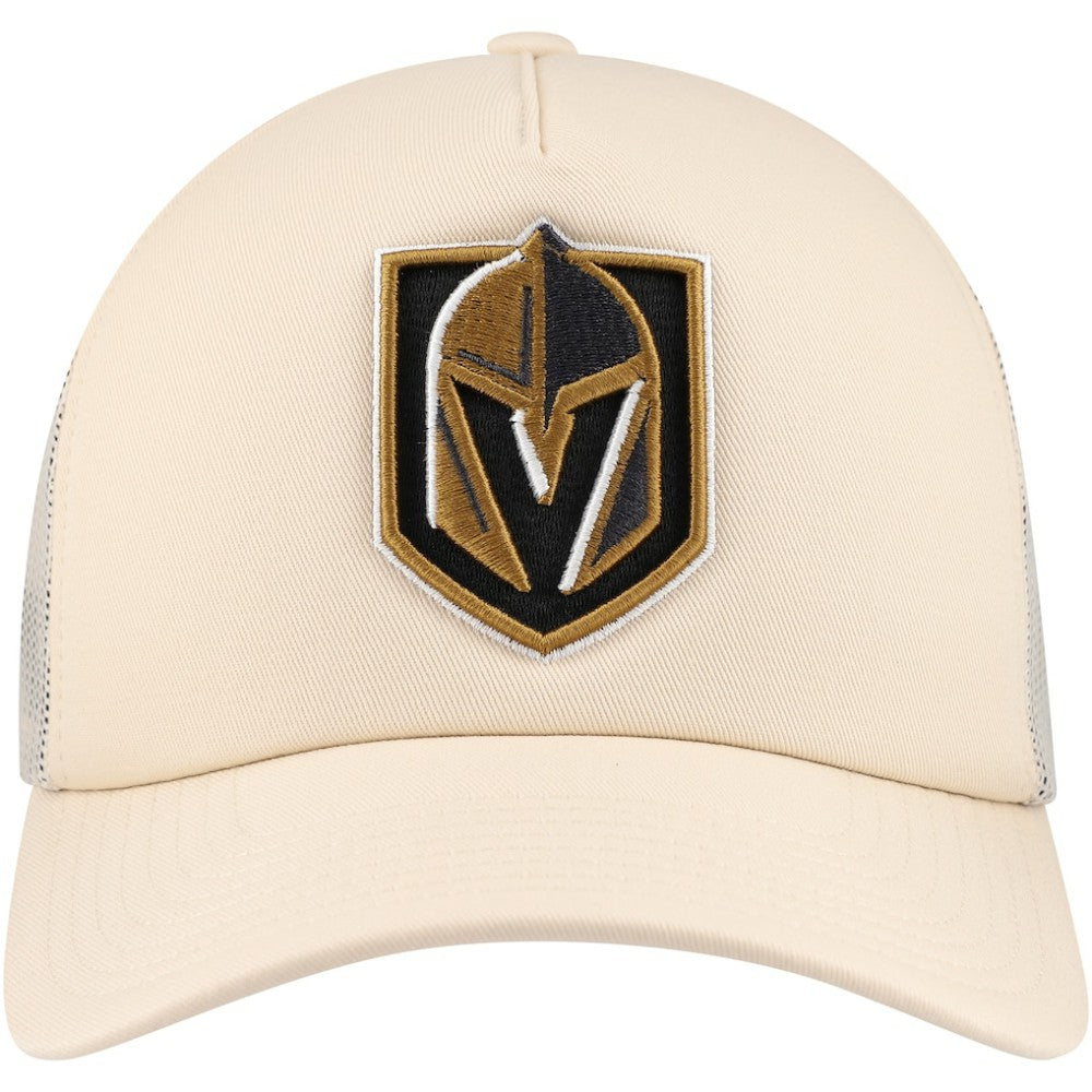 Vegas Golden Knights Mitchell & Ness Foam Front Trucker Adjustable Hat Cream