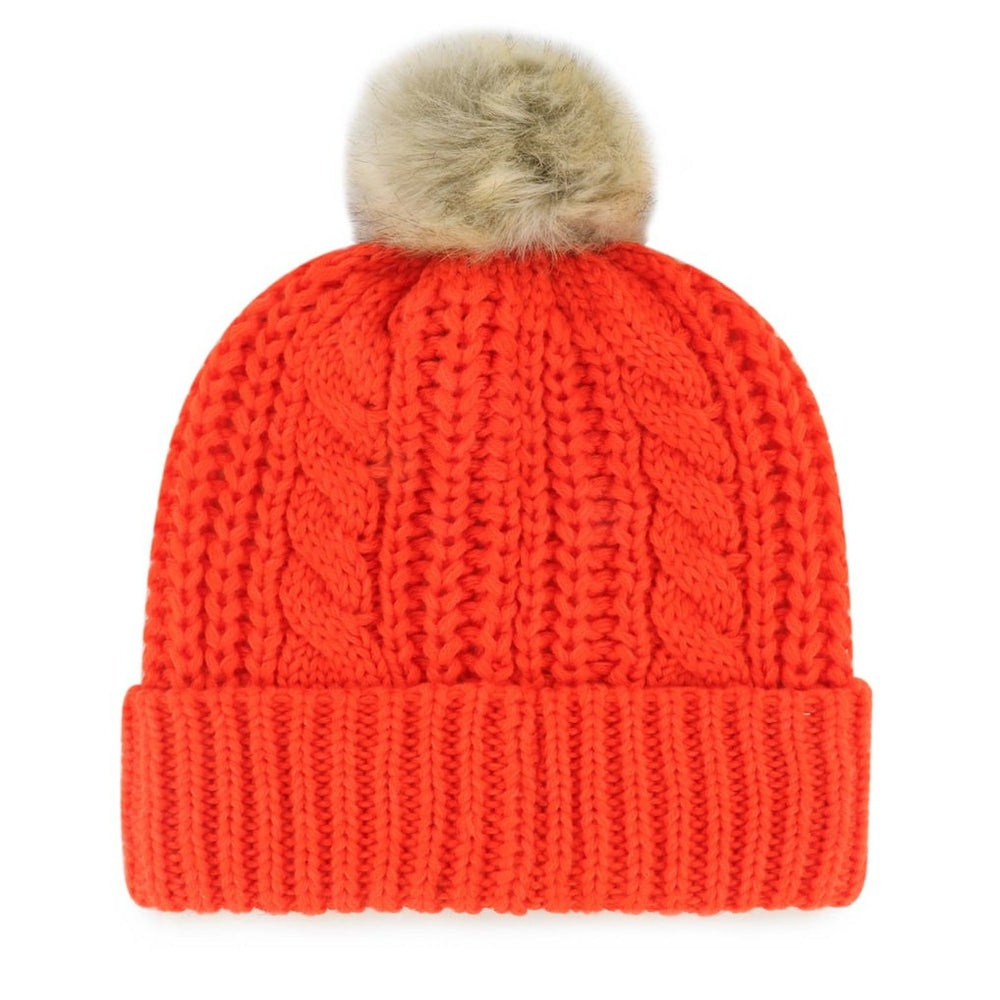 Cleveland Browns '47 Women's Meeko Cuffed Knit Hat with Pom - Orange on sale