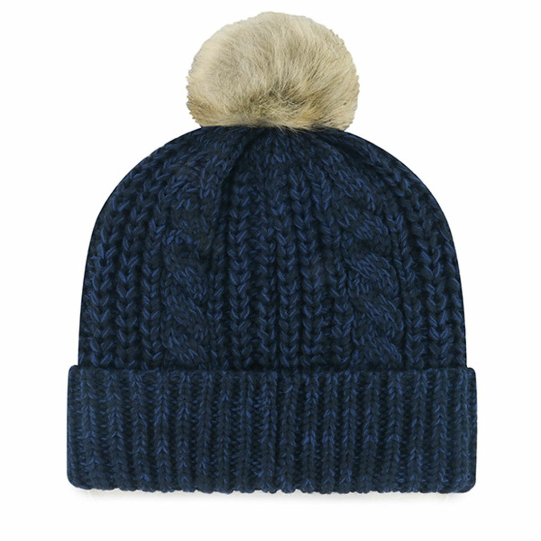 Houston Texans '47 Women's Meeko Cuffed Knit Hat with Pom - Navy sale
