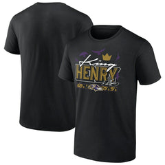Derrick Henry Baltimore Ravens King Henry's Crown T-Shirt - Black online