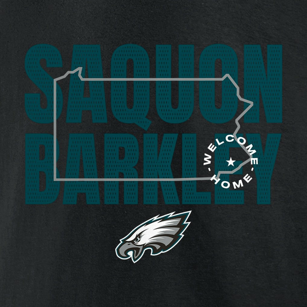 Saquon Barkley Philadelphia Eagles Welcome Home T-Shirt - Black outlet