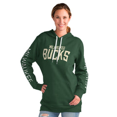 Milwaukee Bucks G-III 4Her by Carl Banks Women's Base Coach Pullover Hoodie - Green online