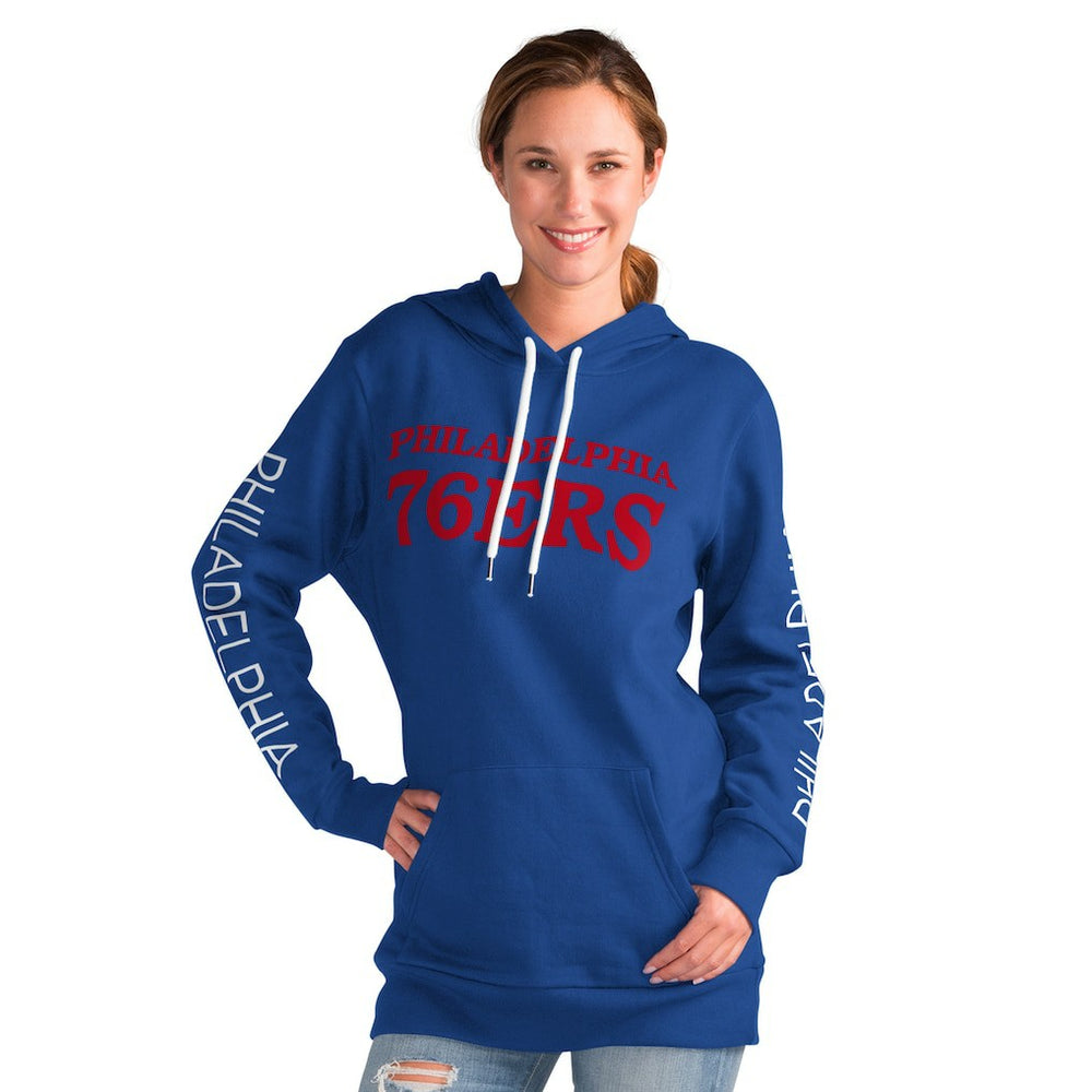 Philadelphia 76ers G-III 4Her by Carl Banks Women's Base Coach Pullover Hoodie - Royal sale