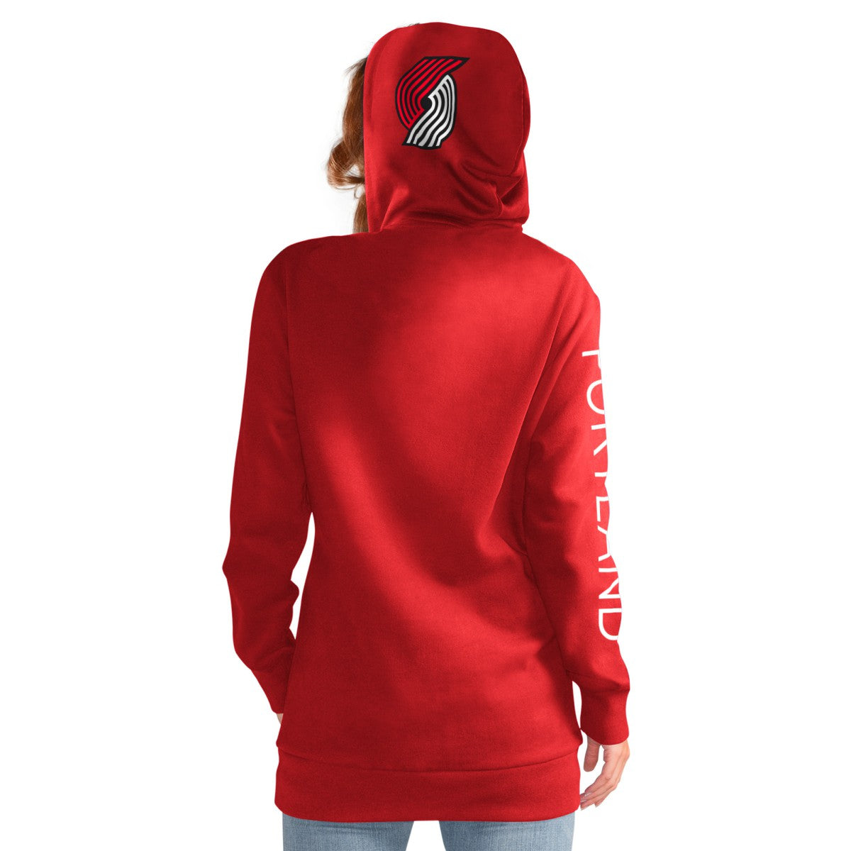 Portland Trail Blazers G-III 4Her by Carl Banks Women's Base Coach Pullover Hoodie - Red outlet