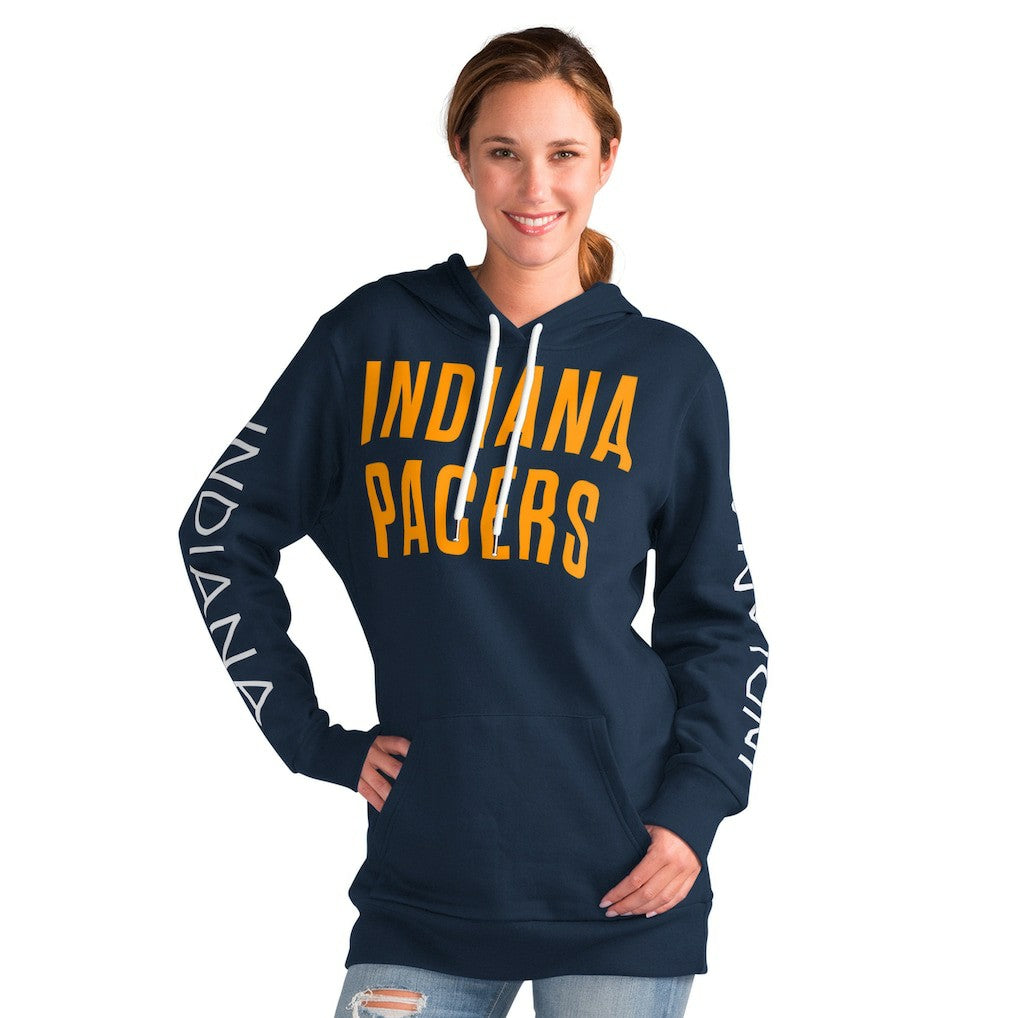 Indiana Pacers G-III 4Her by Carl Banks Women's Base Coach Pullover Hoodie - Navy online