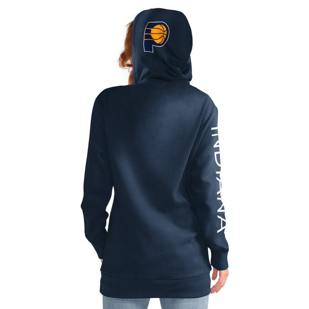 Indiana Pacers G-III 4Her by Carl Banks Women's Base Coach Pullover Hoodie - Navy online