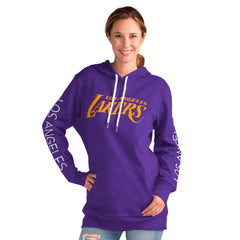 Los Angeles Lakers G-III 4Her by Carl Banks Women's Base Coach Pullover Hoodie - Purple discount