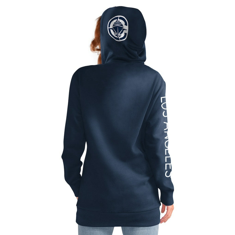 LA Clippers G-III 4Her by Carl Banks Women's Base Coach Pullover Hoodie - Navy outlet
