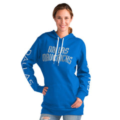 Dallas Mavericks G-III 4Her by Carl Banks Women's Base Coach Pullover Hoodie sale - Blue discount