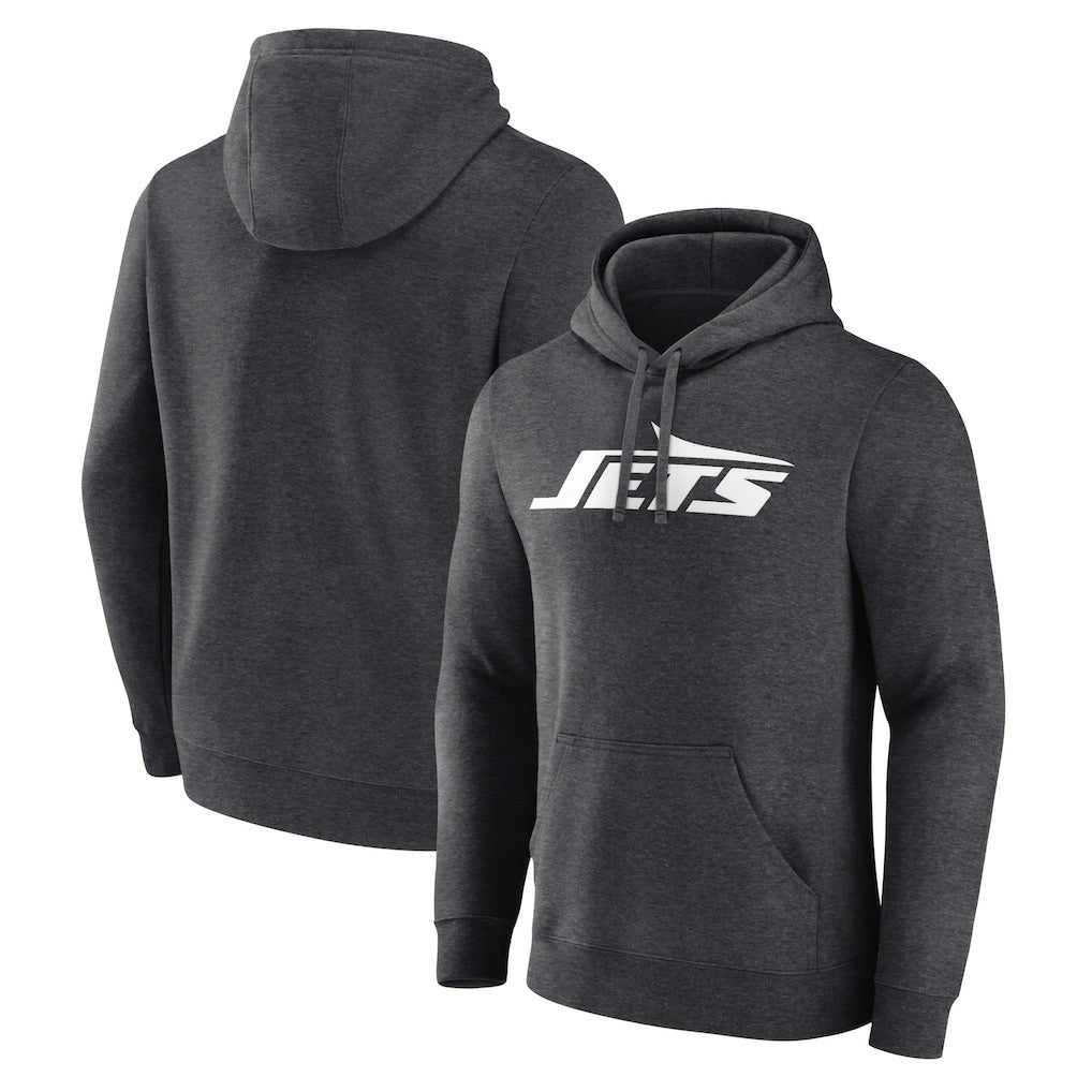 New York Jets Primary Logo Pullover Hoodie - Charcoal outlet