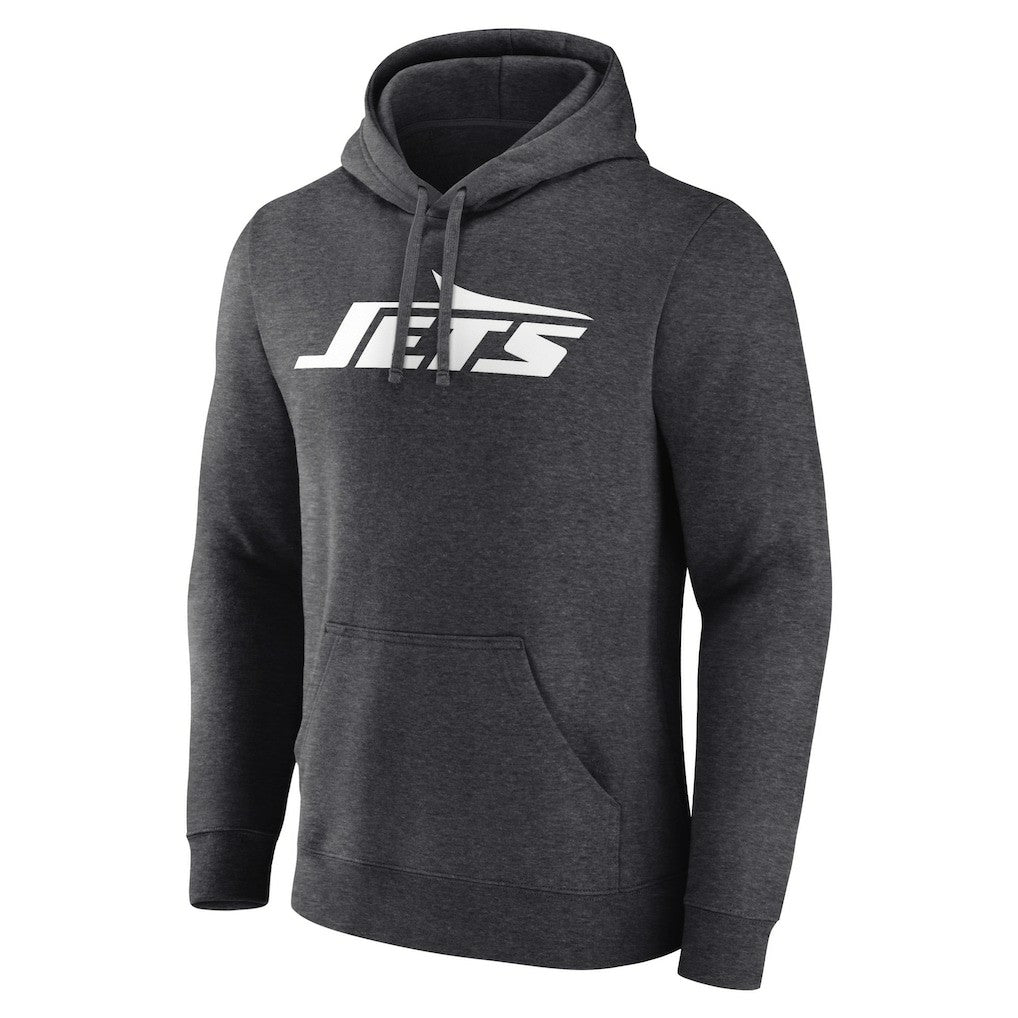 New York Jets Primary Logo Pullover Hoodie - Charcoal outlet