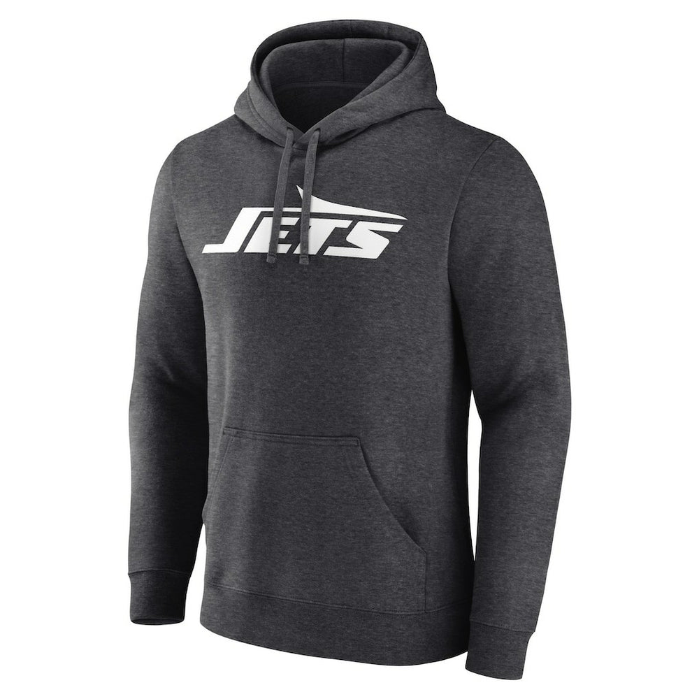 New York Jets Primary Logo Pullover Hoodie - Charcoal outlet