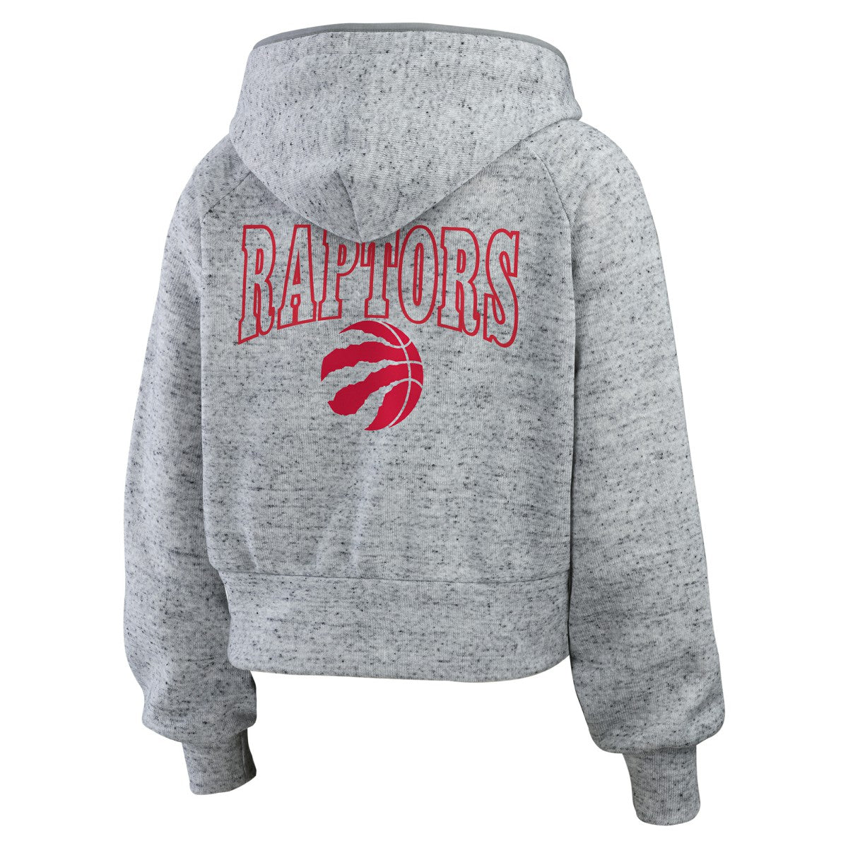 Toronto Raptors WEAR by Erin Andrews Women's Speckled Radiator Full-Zip Hoodie - Heather Gray discount
