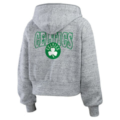 Boston Celtics WEAR by Erin Andrews Women's Speckled Radiator Full-Zip Hoodie - Heather Gray online