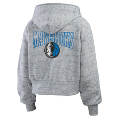 Dallas Mavericks WEAR by Erin Andrews Women's Speckled Radiator Full-Zip Hoodie sale - Heather Gray shop