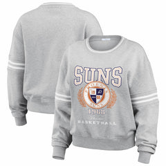 Phoenix Suns WEAR by Erin Andrews Women's French Terry Pullover Sweatshirt - Heather Gray cheap