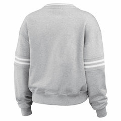 Milwaukee Bucks WEAR by Erin Andrews Women's French Terry Pullover Sweatshirt - Heather Gray online