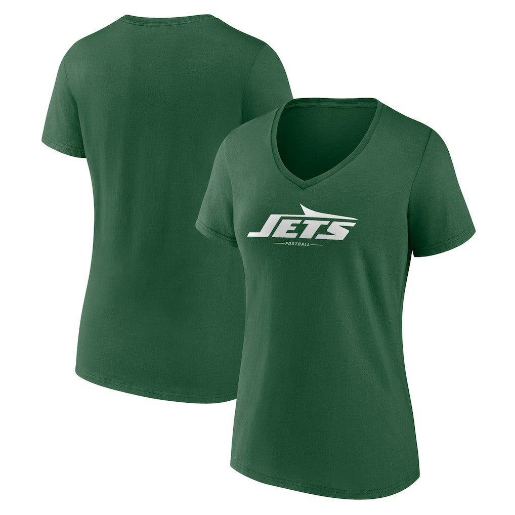 New York Jets Women's Team Lock-Up V-Neck T-Shirt - Green cheap