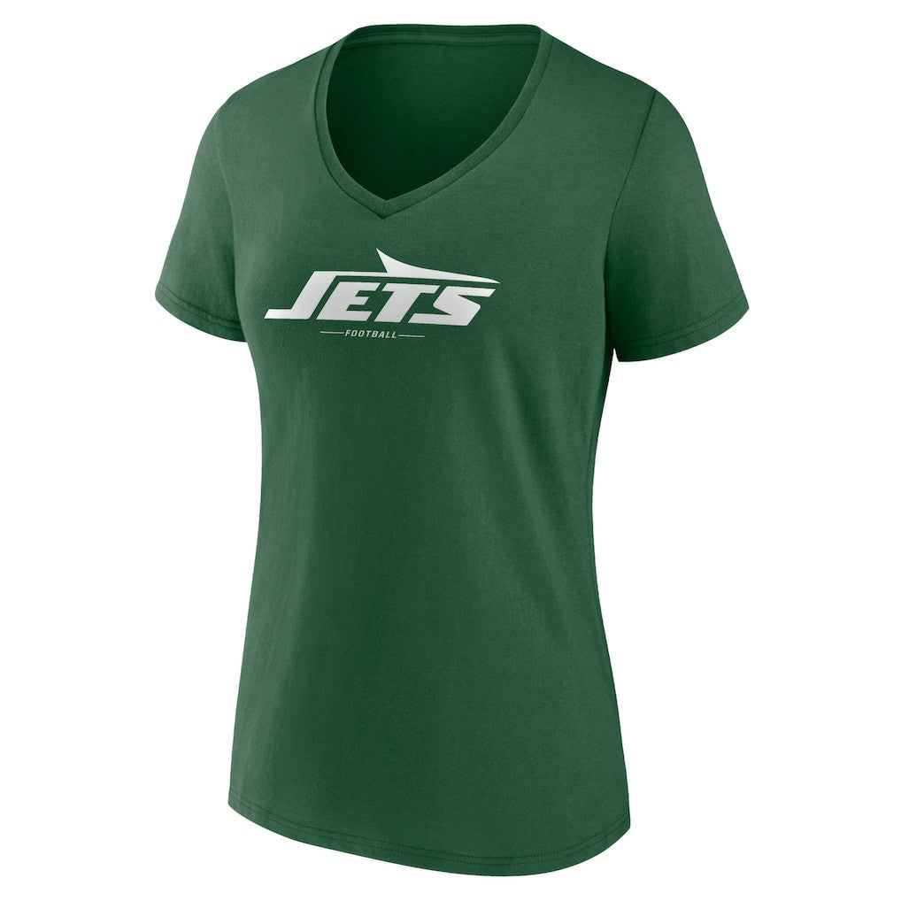 New York Jets Women's Team Lock-Up V-Neck T-Shirt - Green cheap