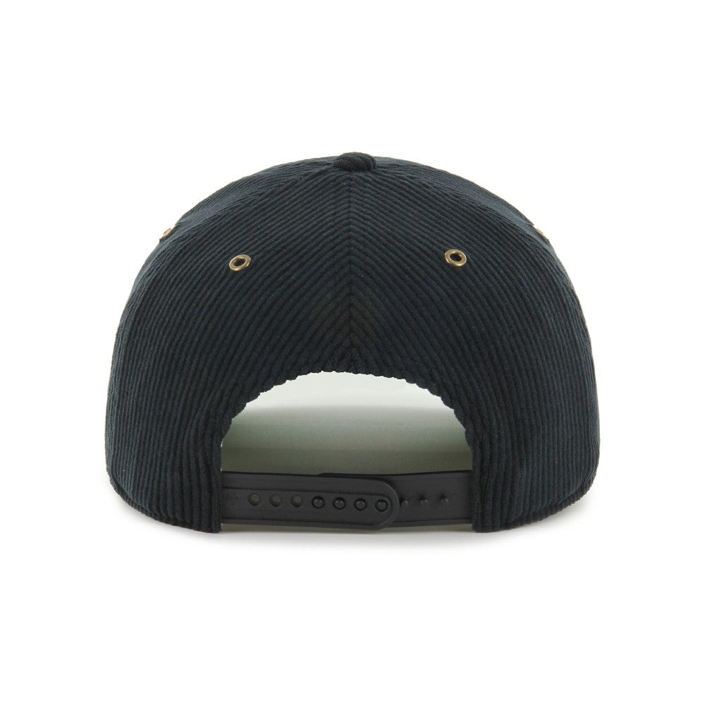 Miami Marlins Laurus Corduroy Hitch Snapback Hat - Black | 47 brand