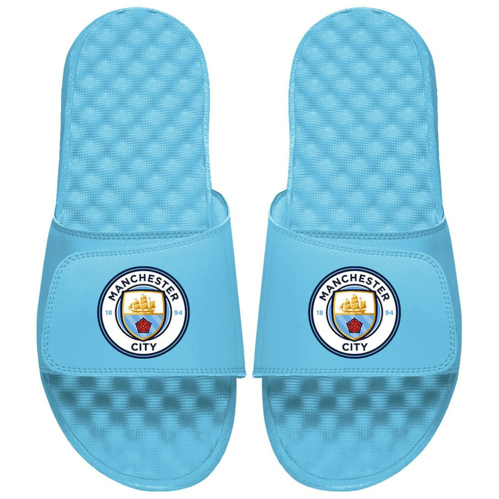 Manchester City ISlide Unisex Primary Logo Slide Sandals - Sky Blue cheap