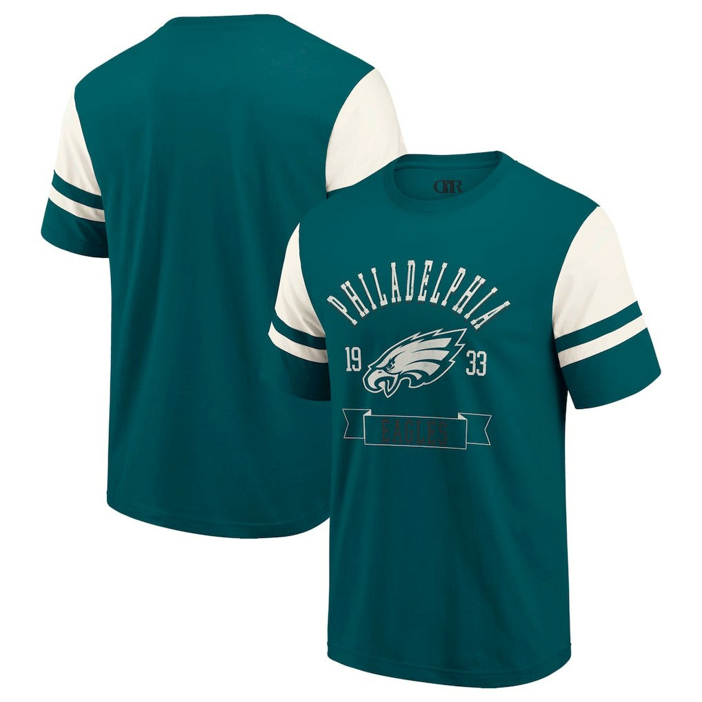 Philadelphia Eagles Darius Rucker Collection Football T-Shirt - Midnight Green discount