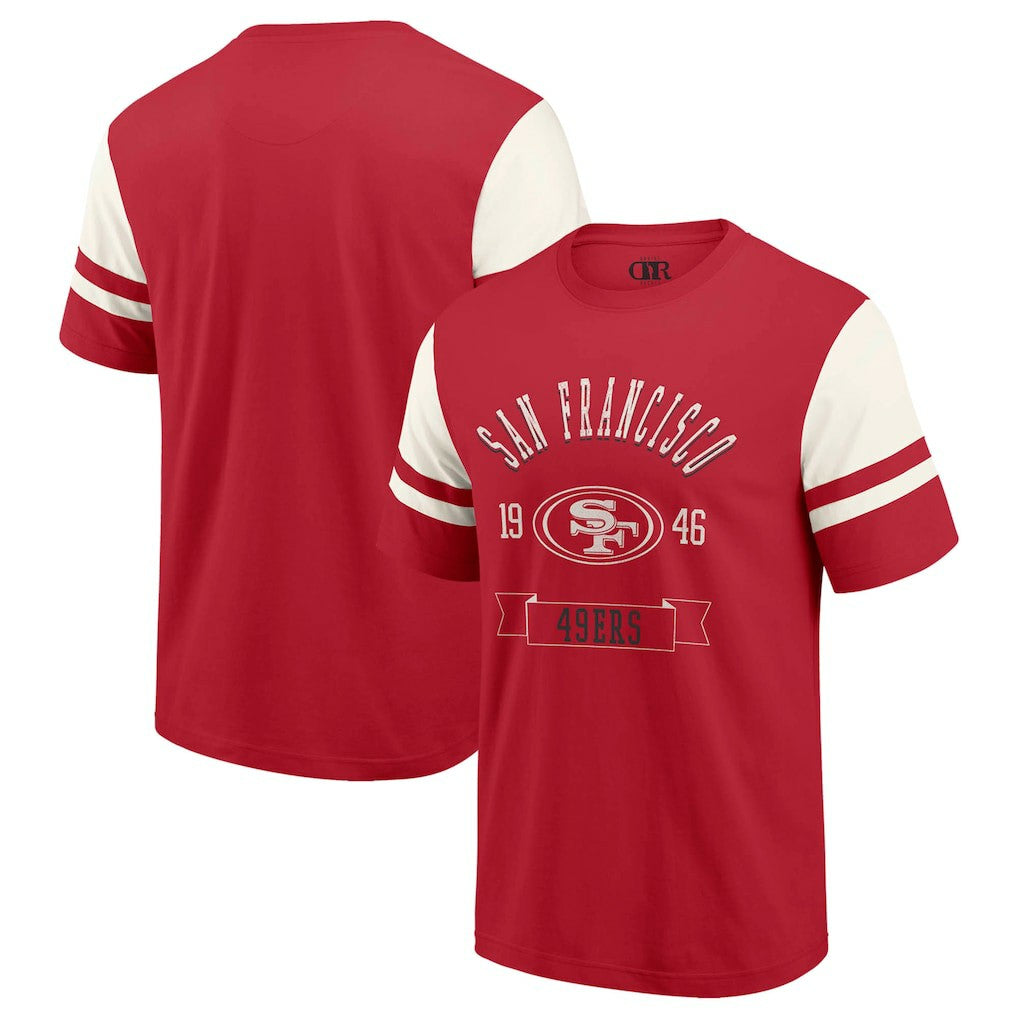 San Francisco 49ers Darius Rucker Collection Football T-Shirt - Scarlet outlet