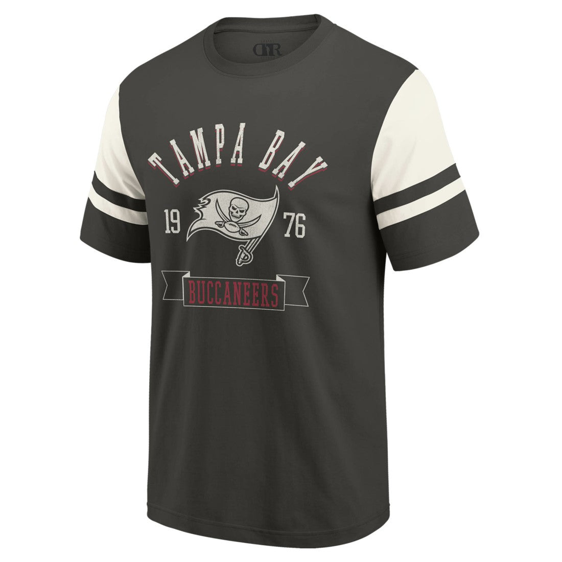Tampa Bay Buccaneers Darius Rucker Collection Football T-Shirt - Pewter on sale