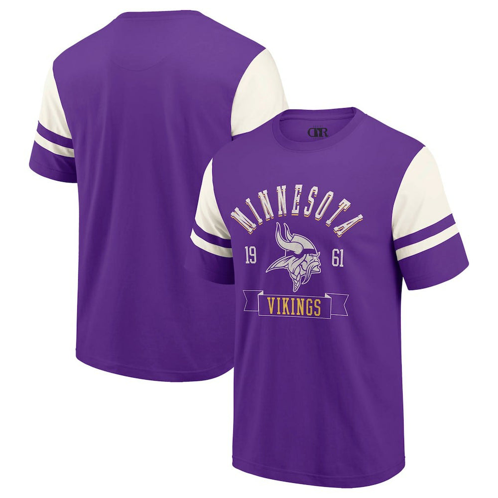 Minnesota Vikings Darius Rucker Collection Football T-Shirt - Purple on sale