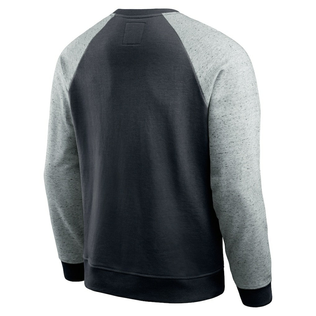 Carolina Panthers Darius Rucker Collection Colorblock Pullover Sweatshirt - Black/Heather Gray online