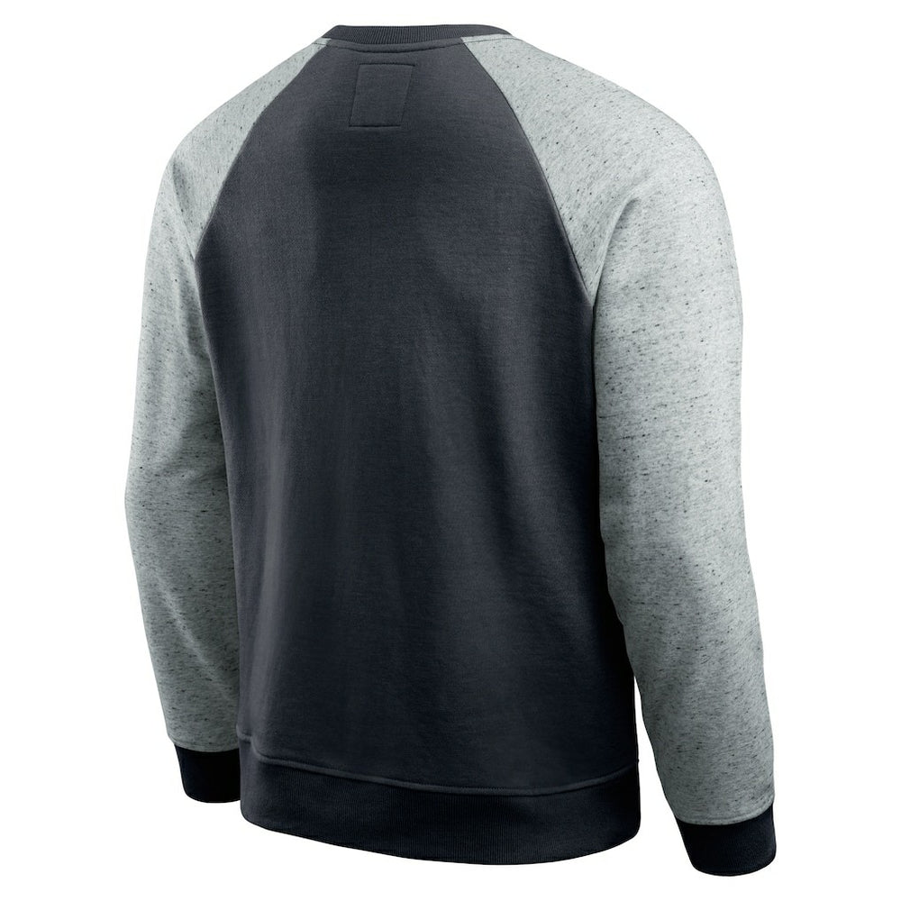 Carolina Panthers Darius Rucker Collection Colorblock Pullover Sweatshirt - Black/Heather Gray online