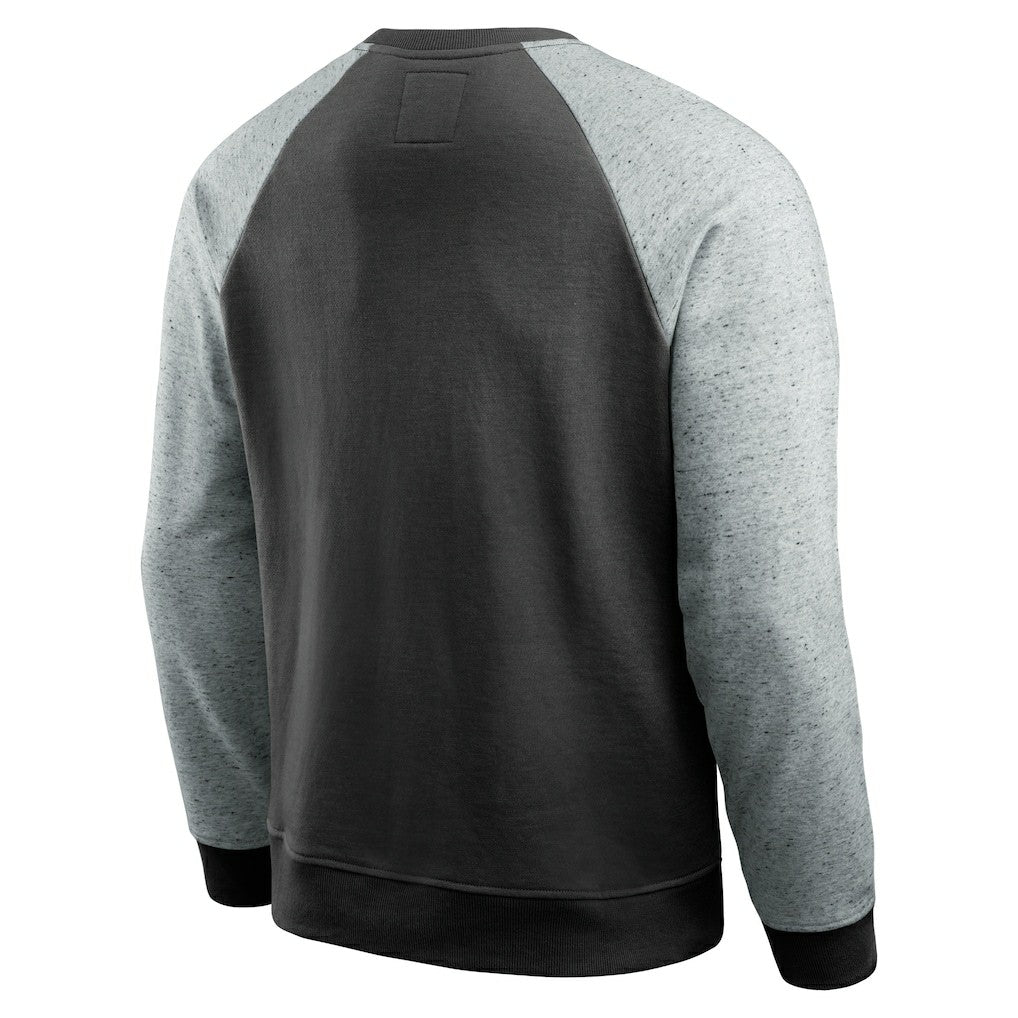 Jacksonville Jaguars Darius Rucker Collection Colorblock Pullover Sweatshirt - Black/Heather Gray discount