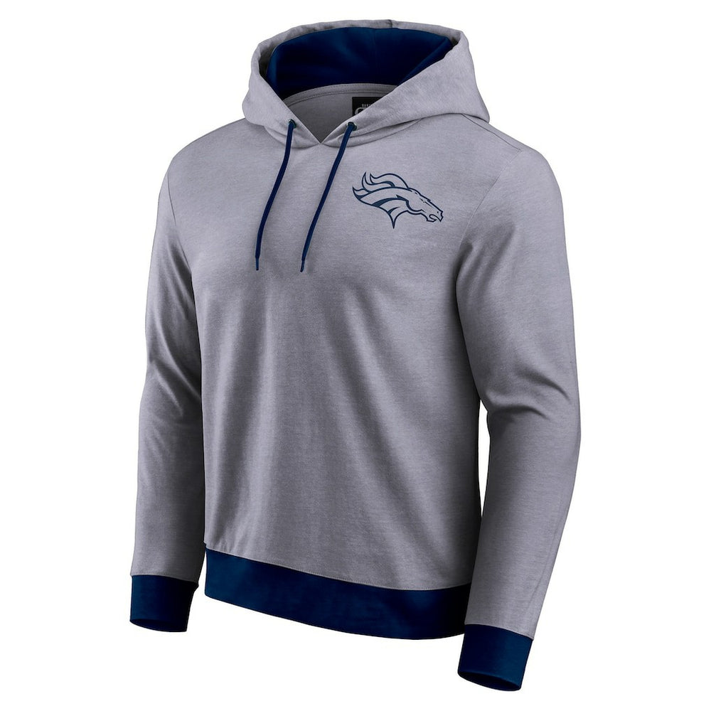 Denver Broncos Darius Rucker Collection Tonal Knit Pullover Hoodie - Navy sale