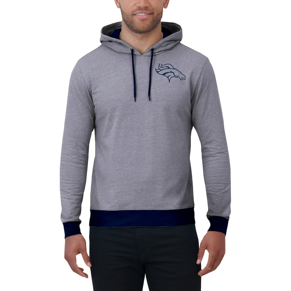 Denver Broncos Darius Rucker Collection Tonal Knit Pullover Hoodie - Navy sale