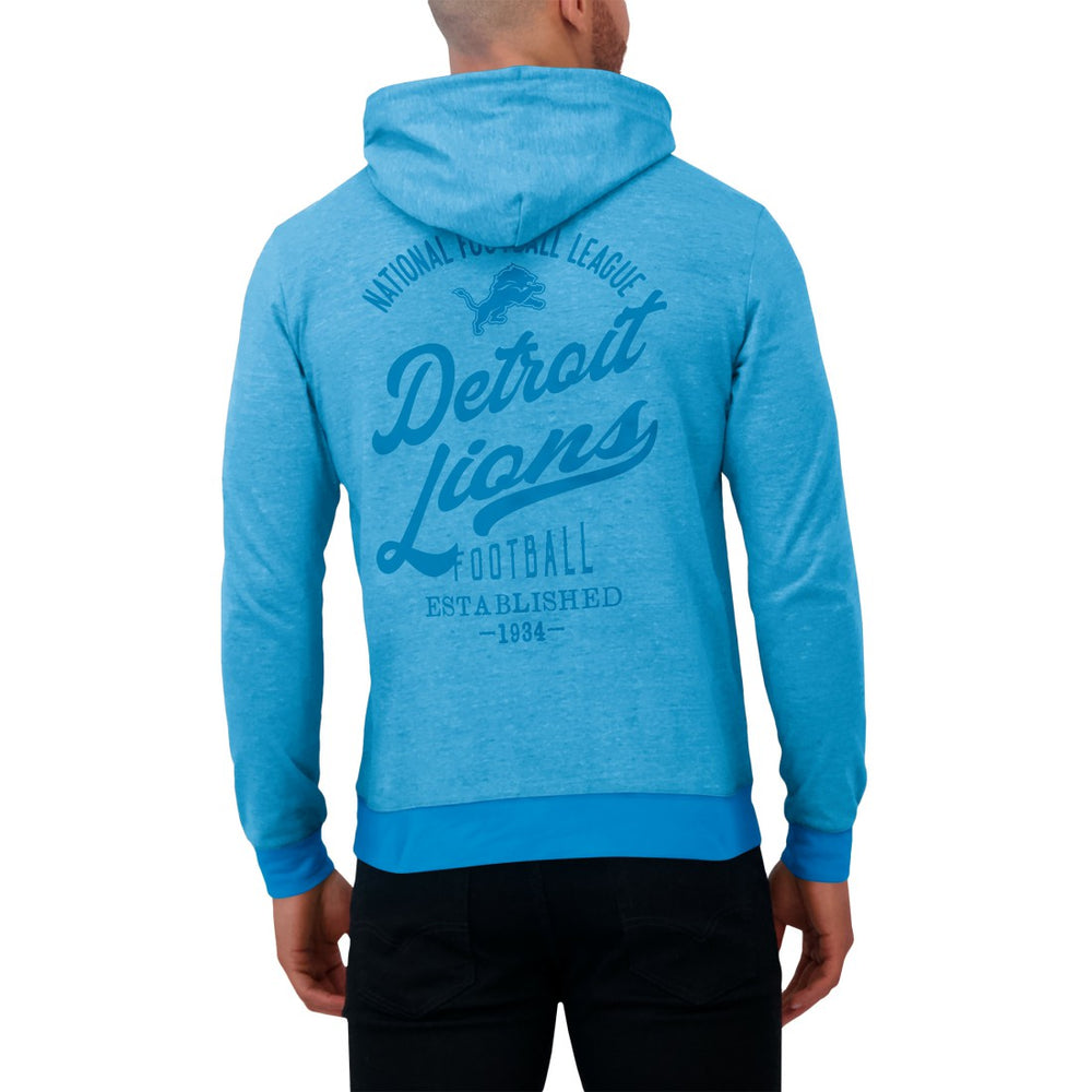 Detroit Lions Darius Rucker Collection Tonal Knit Pullover Hoodie - Blue for sale